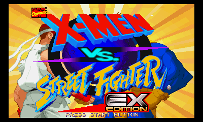 X-Men vs. Street Fighter - EX Edition Title Screen